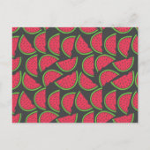 Niedlich eins in einem Melon Wassermelone Kinder 1 Einladungspostkarte (Rückseite)