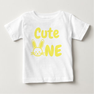 Niedlich Eins Osterfest 1. Geburtstag Baby T-shirt