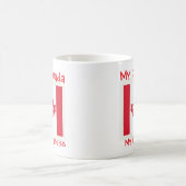 Niedlich "'Elbows Up, RED AND WHES Kaffeetasse (Mittel)