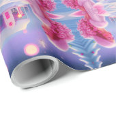Niedlich Elegant Pink Girly Geschenkpapier (Rolleneckpunkt)