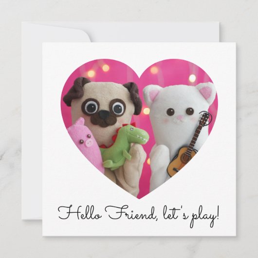 Niedlich Elegante Einfache Minimalistische Herzkar (Vorderseite)