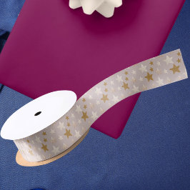 Niedlich Elegante Sterne Weihnachten Rosa Band Satinband