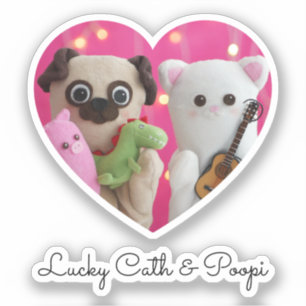 Niedlich Elegantes Foto mit einfachem Minimalistis Aufkleber