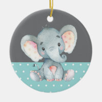 Niedlich Elephant Baby Dusche Aquamarin Aqua Türki