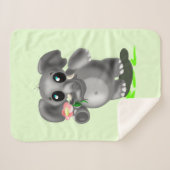 Niedlich Elephant Baby Sherpa Blanket - Farbe ausw Sherpadecke (Vorderseite (Horizontal))