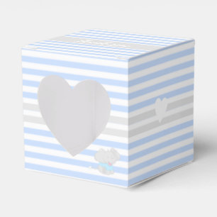Niedlich Elephant Baby Shower Blue Fevor Box Geschenkschachtel