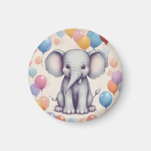 Niedlich Elephant Birthday Magnet