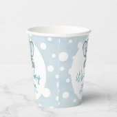 Niedlich Elephant Blue Baby Dusche Pappbecher (Rechts)