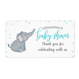 Niedlich Elephant Blue Confetti Babydusche Vielen 