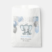 Niedlich Elephant Boy Balloons Babydusche Geschenktütchen (Vorderseite)