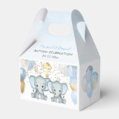 Niedlich Elephant Boys Ballon Taufe Box Geschenkschachtel (Vorderseite)