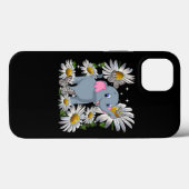 Niedlich Elephant Daisy Blume Butterfly Case-Mate iPhone Hülle (Rückseite (Horizontal))