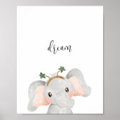 Niedlich Elephant Dream Kinderzimmer Poster (Vorne)