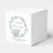 Niedlich Elephant Eucalyptus Baby Boy Dusche Viele Geschenkschachtel (Vorderseite)