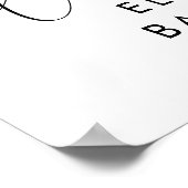 Niedlich Elephant Eucalyptus Baby Boy Dusche Willk Poster (Ecke)