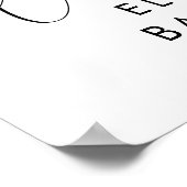 Niedlich Elephant Eucalyptus Baby Girl Dusche Will Poster (Ecke)