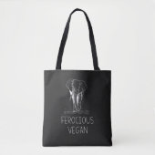 Niedlich Elephant Ferocious Vegan, Tasche (Vorderseite)