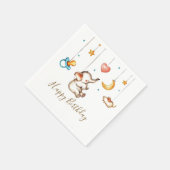 Niedlich Elephant Geburtstagsparty Serviette (Ecke)