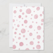 Niedlich Elephant Girl Balloon Babydusche Einladung (Rückseite)