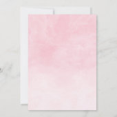 Niedlich Elephant Girl Balloons Babydusche Einladung (Rückseite)