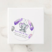 Niedlich Elephant Girl Balloons Babydusche Geschenkanhänger (Beispiel)