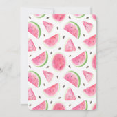 Niedlich Elephant Ice Creme Watermelon Babydusche Einladung (Rückseite)