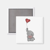 Niedlich Elephant Magnet (Vorderseite/Rückseite)