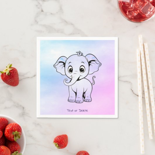 Niedlich Elephant Napkins Serviette (Beispiel)
