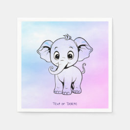 Niedlich Elephant Napkins Serviette