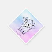 Niedlich Elephant Napkins Serviette (Ecke)