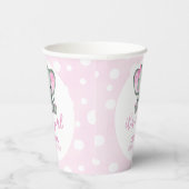 Niedlich Elephant Pink Baby Dusche Pappbecher (Rechts)