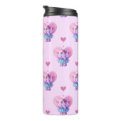 Niedlich Elephant Pink Gemustert Thermosbecher (Nach rechts gedreht)