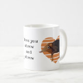 Niedlich Elephant Shrew Orange Heart Wordplay Kaffeetasse (VorderseiteRechts)