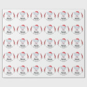 Niedlich Elephant Winter Holiday Baby's 1. Weihnac Geschenkpapier (Flach)