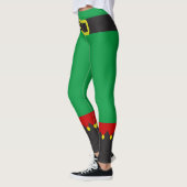 Niedlich Elf Green Christmas Novelty Leggings (Links)