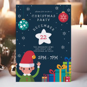 Niedlich Elf Holiday Weihnachten Party Einladung