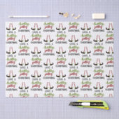 Niedlich Elf Holly Jolly Weihnachten Personalisier Seidenpapier (Handwerk)