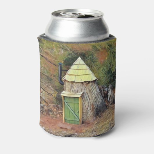 Niedlich Elf House Dosenkühler (Kanne Rückseite)