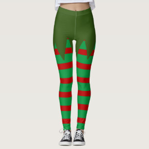 Niedlich Elf Kostüme Weihnachten Frauen Leggings