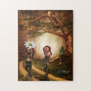 NIEDLICH ELF MÄDCHEN FANTASY PUZZLE