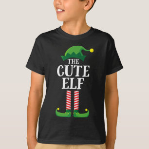 Niedlich Elf Matching Familie Weihnachts-Party Paj T-Shirt