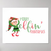 Niedlich Elf Merry Elfin Christmas Poster (Vorne)