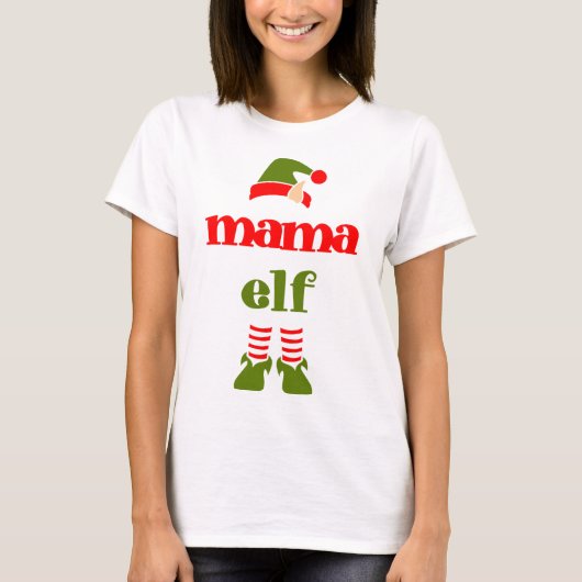 Niedlich Elf Mommy T-Shirt (Vorderseite)