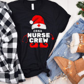 Niedlich Elf Nurse CRNA Crew T - Shirt