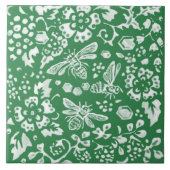 Niedlich Emerald Green Beehive Blumengarten Fliese (Vorderseite)