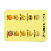 Niedlich Emoji Awake Bühnen Emoticon Magnet (Horizontal)