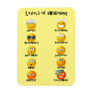 Niedlich Emoji Awake Bühnen Emoticon Magnet