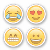 Niedlich Emoji Stickers Hearts LOL Aufkleber (Vorderseite)