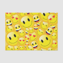 Niedlich Emoticon Happy Emoji Kids Party Paper