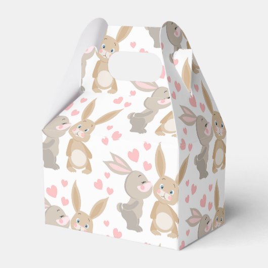 Niedlich Enamored Rabbits Geschenkschachtel (Rückseite)